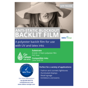 Blockout Backlit Film from InkTec - polyester self-adhesive fabric