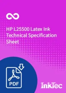 hp l25500 latex ink technical specification sheet