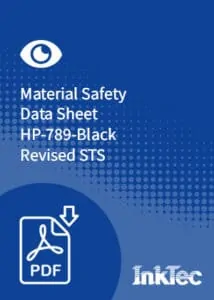 material safety data sheet hp789 black revised sts